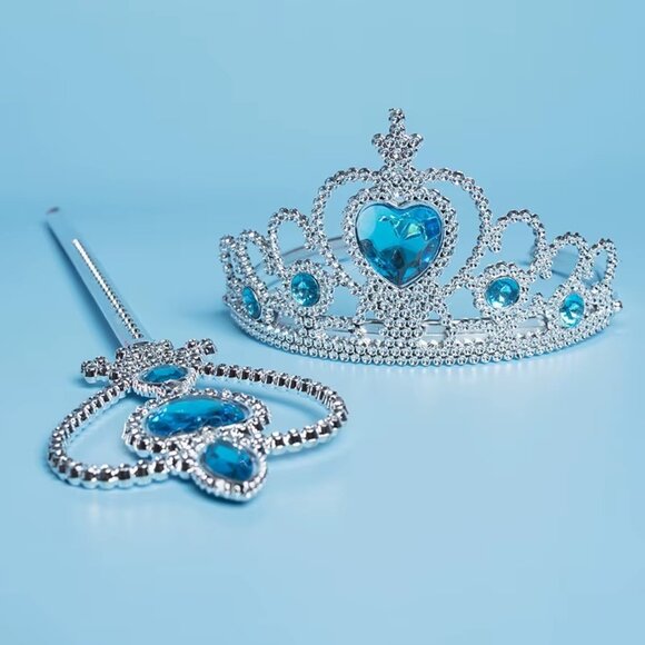 โ๏ธ Elsa-Inspired Ice Queen Dress + Accessories Set โ๏ธ - Picture 6 of 6